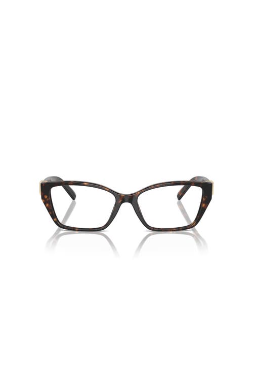 Tiffany & Co . 54mm Rectangle Optical Glasses In Brown