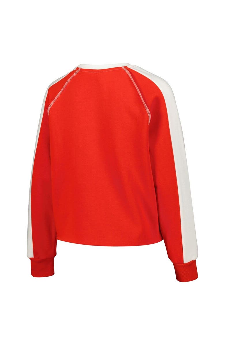 GAMEDAY COUTURE Women's Gameday Couture Red Wisconsin Badgers Blindside Raglan Cropped Pullover Sweatshirt, Alternate, color,