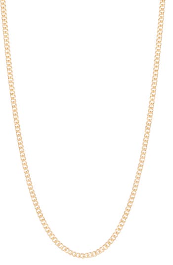 Fuzion Creations Curb Chain Necklace In Yellow