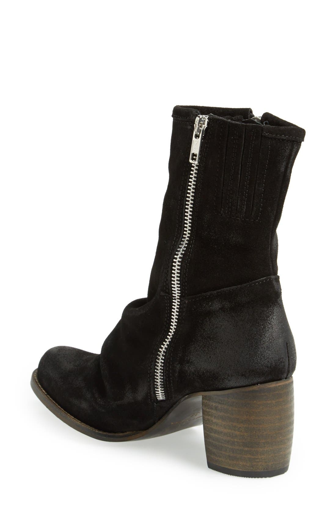 '2567 Ki' Bootie, Alternate, color, BLACK SUEDE