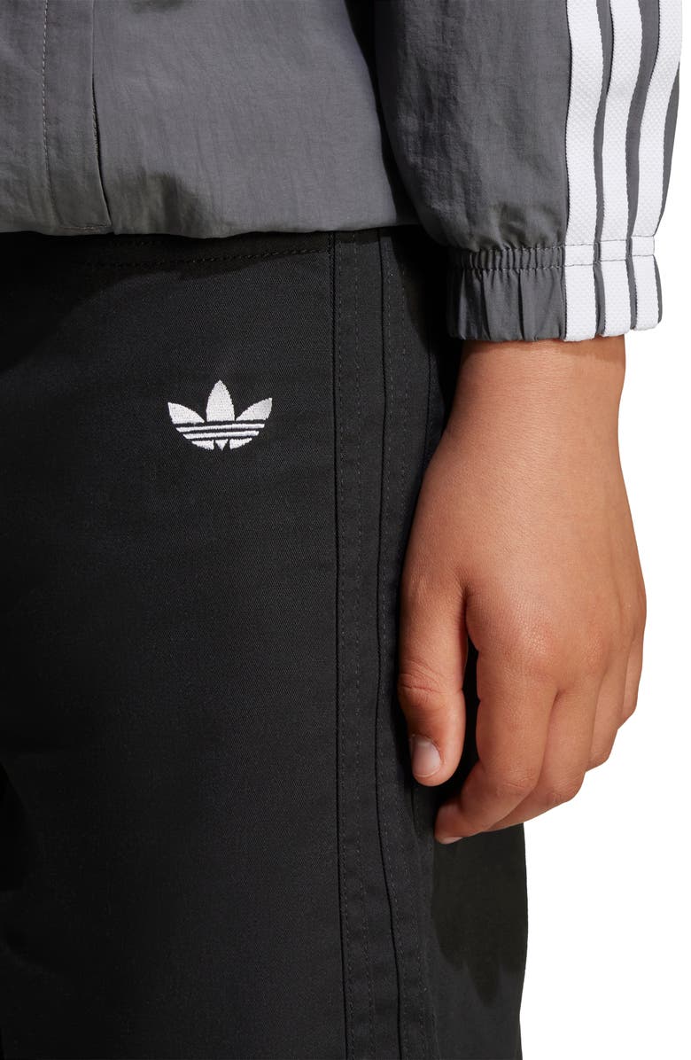 adidas Kids' Cotton Twill Pants, Alternate, color, Black