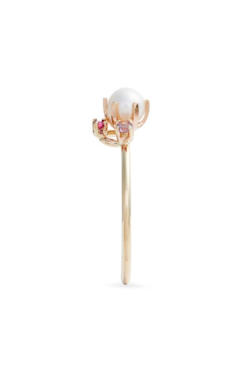 POPPY FINCH POPPY FINCH PEARL, RUBY & SAPPHIRE RING