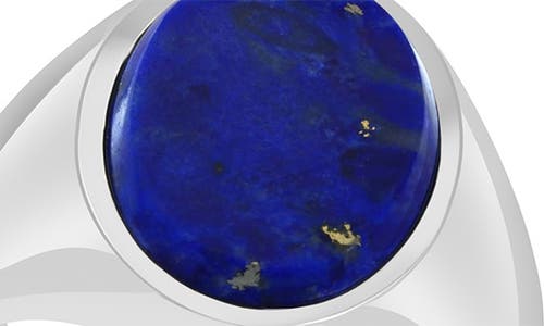 Effy Sterling Silver Lapis Lazuli Signet Ring In Blue