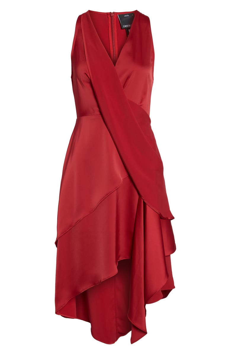 C/MEO Collective Influential Asymmetrical Tiered Dress, Alternate, color, 