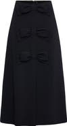 Maison Common A-Line Skirt With Bow Details