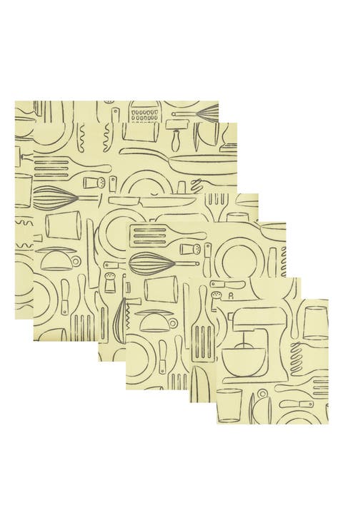 6-Pack Beeswax Food Wraps