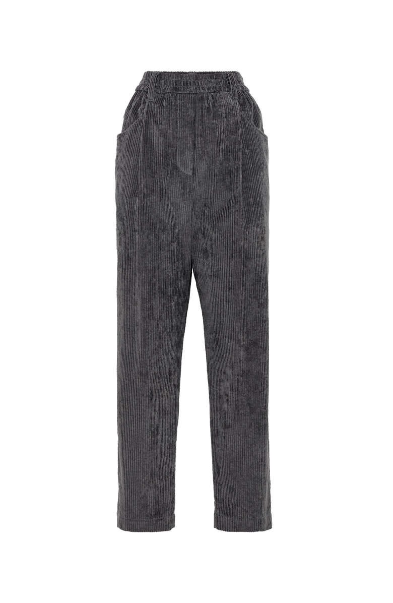 Brunello Cucinelli Comfort cotton corduroy baggy trousers, Main, color, 