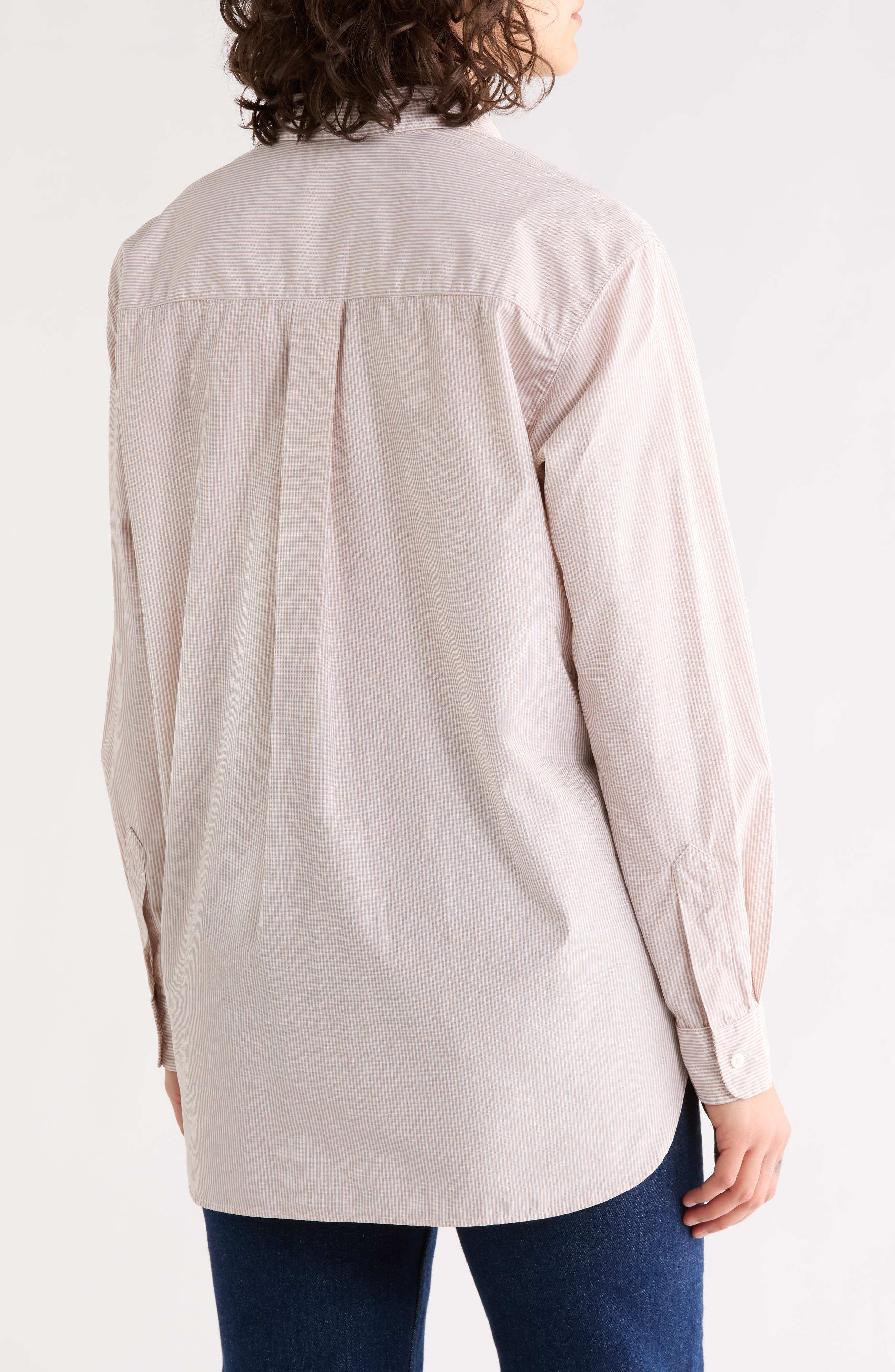 Striped Relaxed Fit Cotton Button-Up Shirt - image 2