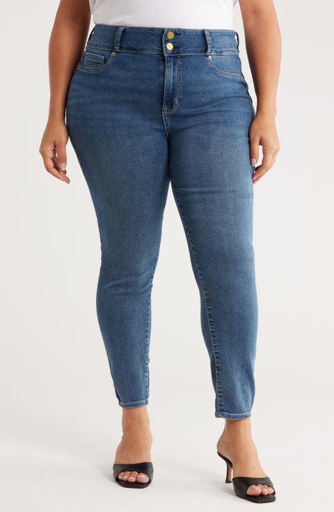 High Waist Curvy Legging Jeans (Plus)