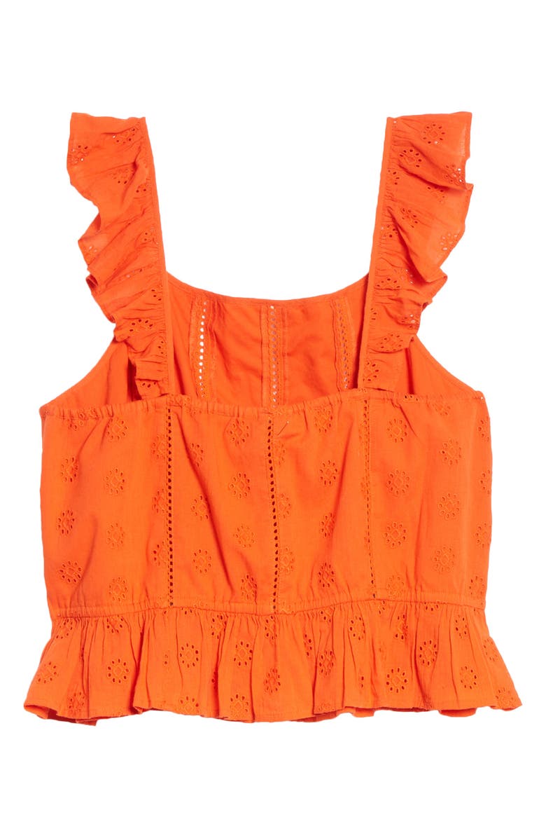 BP. Eyelet Ruffle Top, Alternate, color,