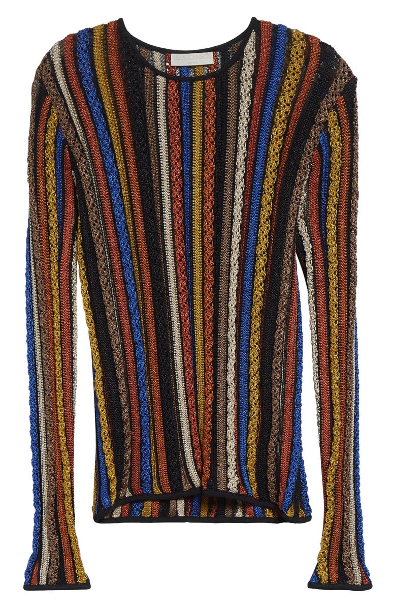 Ulla Johnson Ardith Long Sleeve Knit Top, Alternate, color, Zoisite