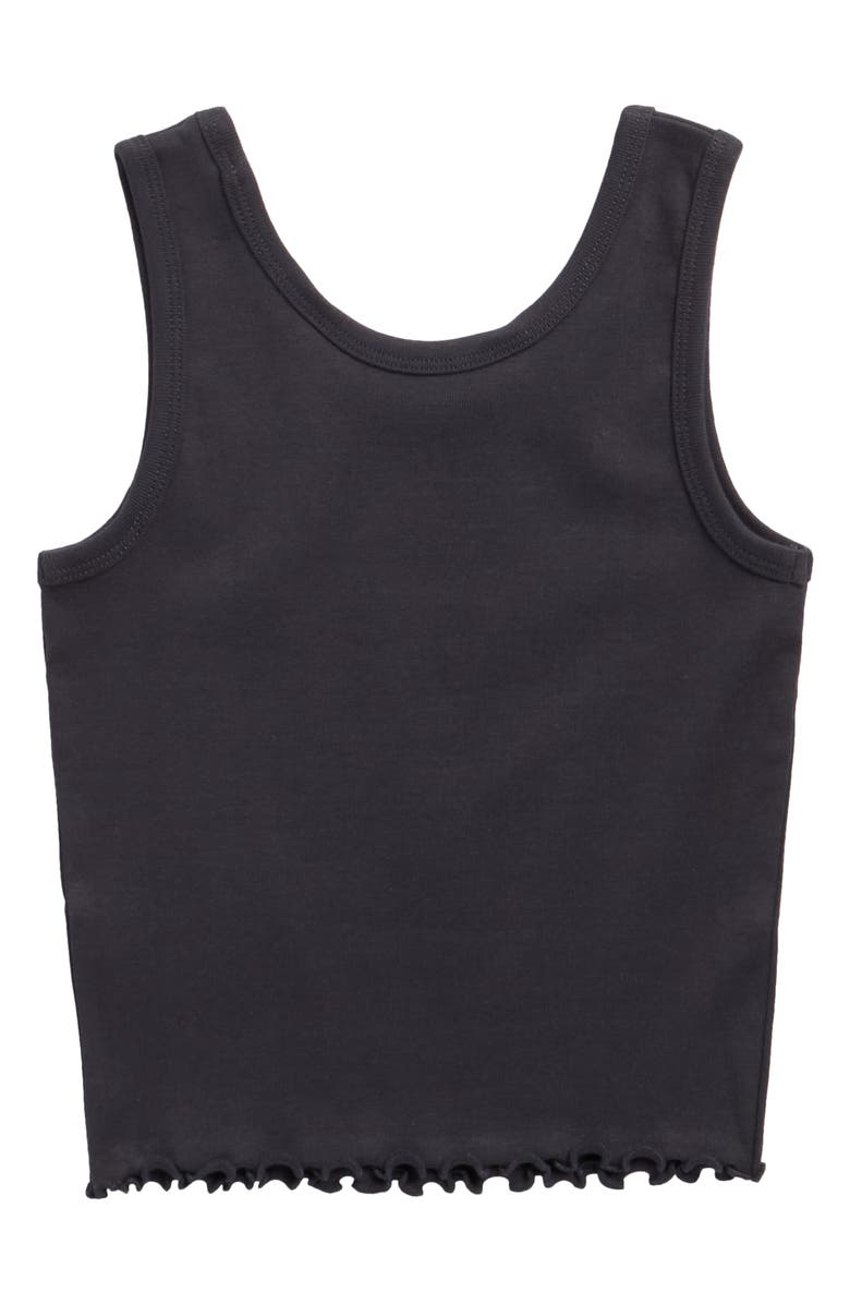 Billabong Kids' Wonderland Calls Crop Graphic Tank, Alternate, color, Black Sands