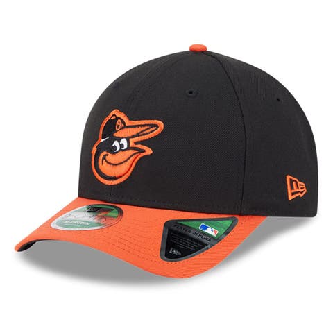 Men's New Era  Black Baltimore Orioles Player Replica 9FORTY Adjustable Hat