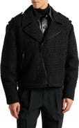 Balmain Tweed biker jacket
