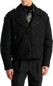 Balmain Tweed biker jacket
