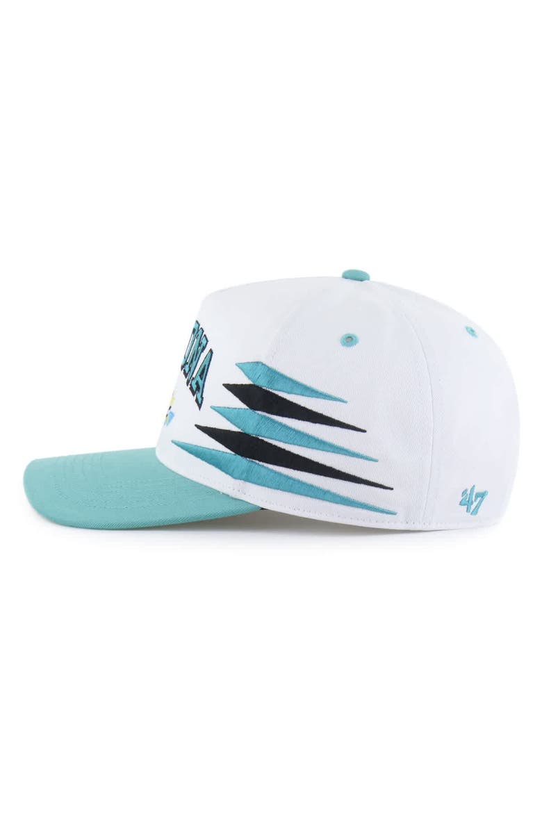 '47 Men's '47  White/Green Daytona International Speedway Diamond Cut Hitch Adjustable Hat, Alternate, color, White