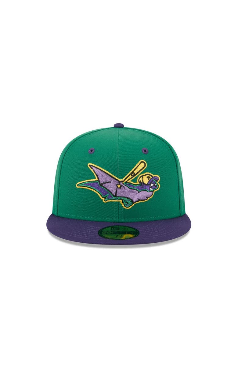 New Era Men's New Era Green Louisville Bats Theme Nights 59FIFTY Fitted Hat, Alternate, color, Green