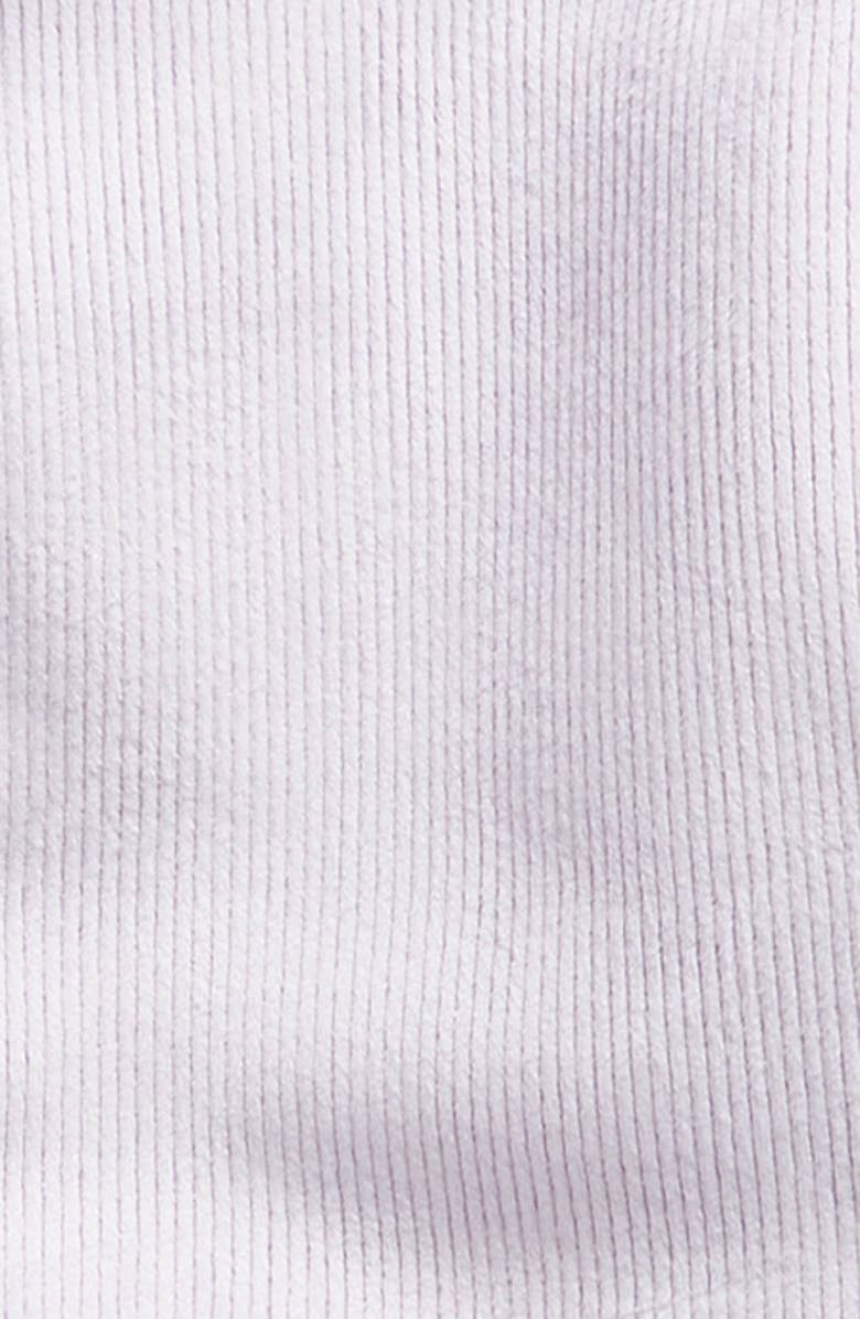 Zella Girl Kids' Velour Lined Rib Zip Hoodie, Alternate, color,