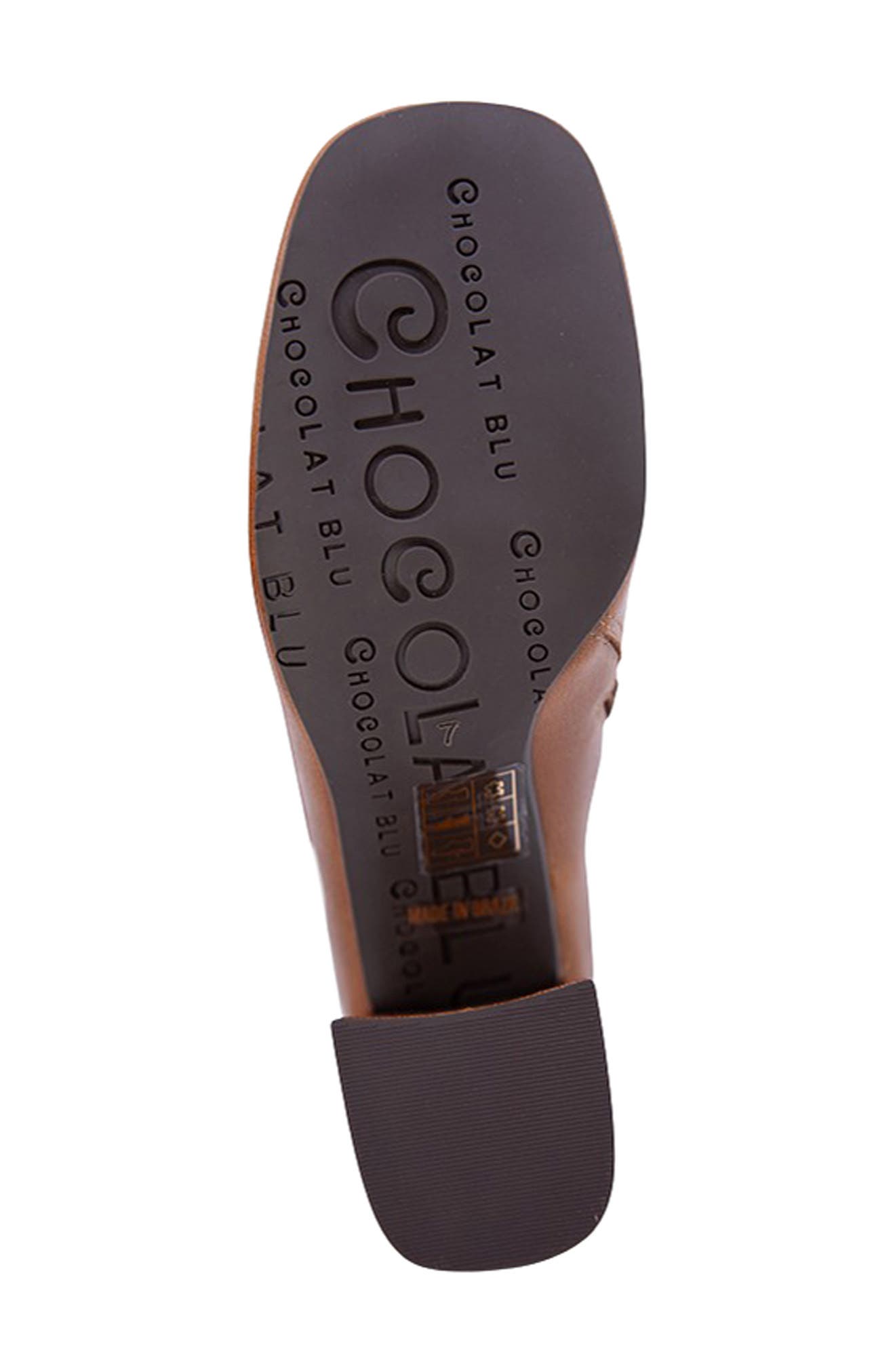 Hilla Block Heel Bootie, Alternate, color, BROWN LEATHER