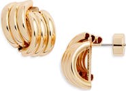 Nordstrom Double Rib Twist Stud Earrings