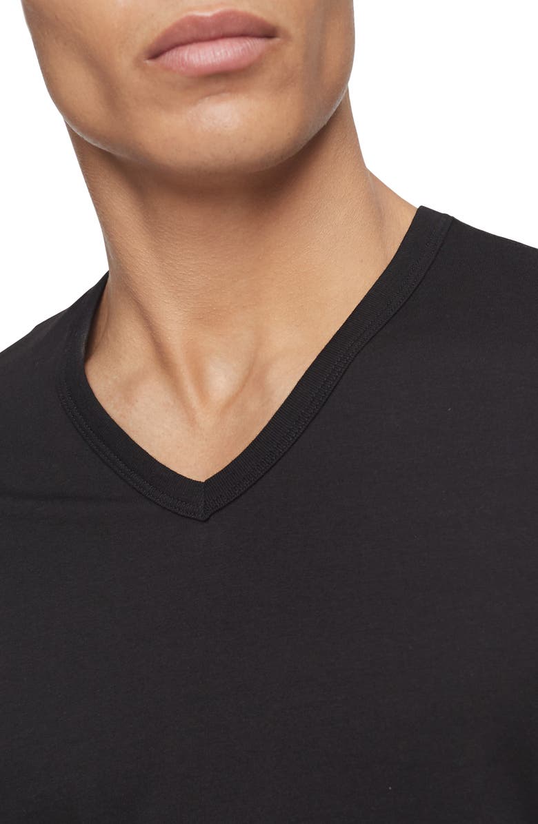 Calvin Klein 3-Pack Slim Fit Cotton V-Neck T-Shirt, Alternate, color,