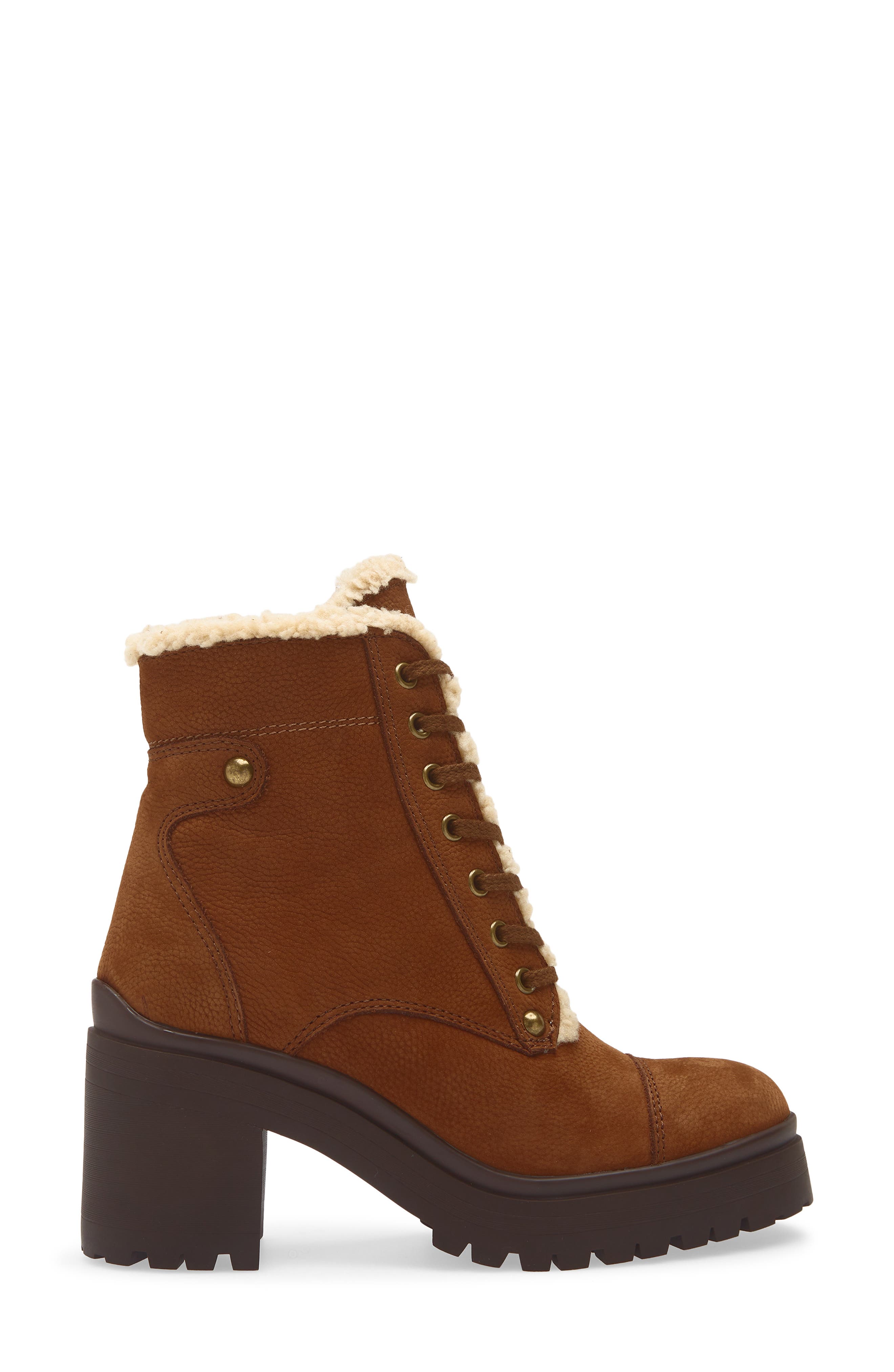 Jeffrey Campbell Scaveng Faux Shearling Bootie, Alternate, color, Tan Pebble Beige