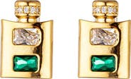 EYE CANDY LOS ANGELES CZ Flask Stud Earrings