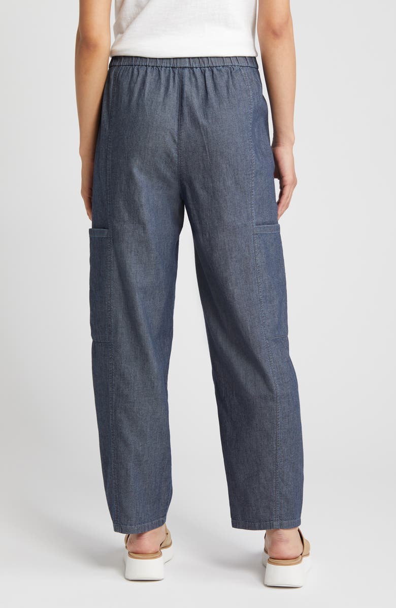Eileen Fisher Ankle Lantern Organic Cotton Cargo Pants, Alternate, color, 