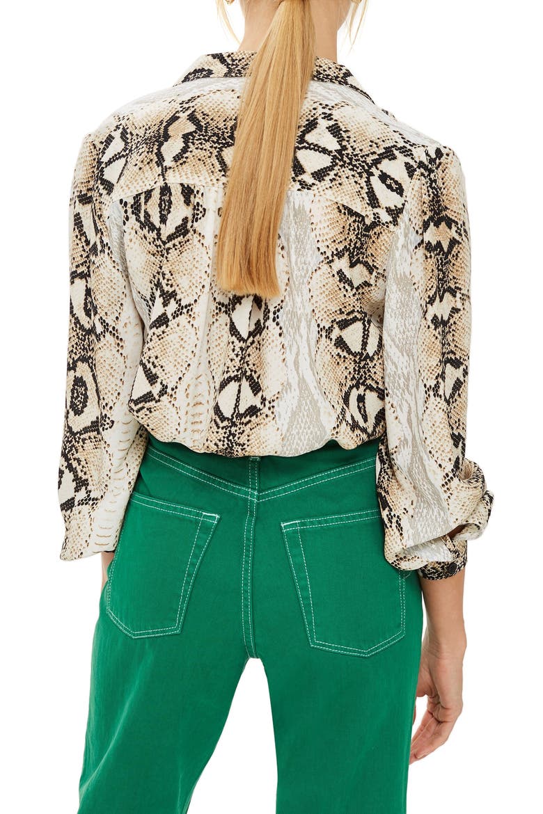 Jessica Print Shirt, Alternate, color, BLACK MULTI