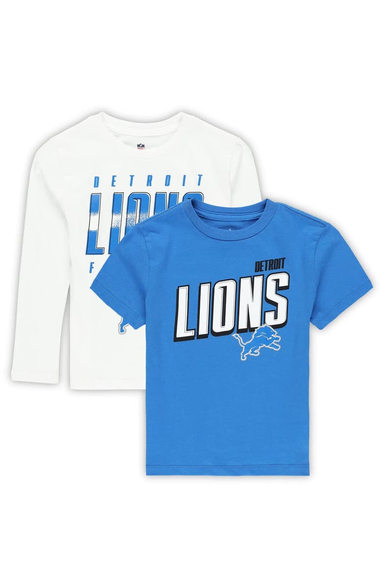 Outerstuff Preschool Outerstuff Detroit Lions The Mix Combo T-Shirt Set, Main, color, Blue