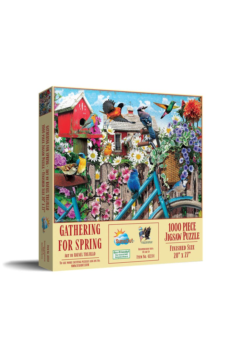 Sunsout Gathering for Spring 1000 piece Jigsaw Puzzle for Adults, Main, color, Multicolor