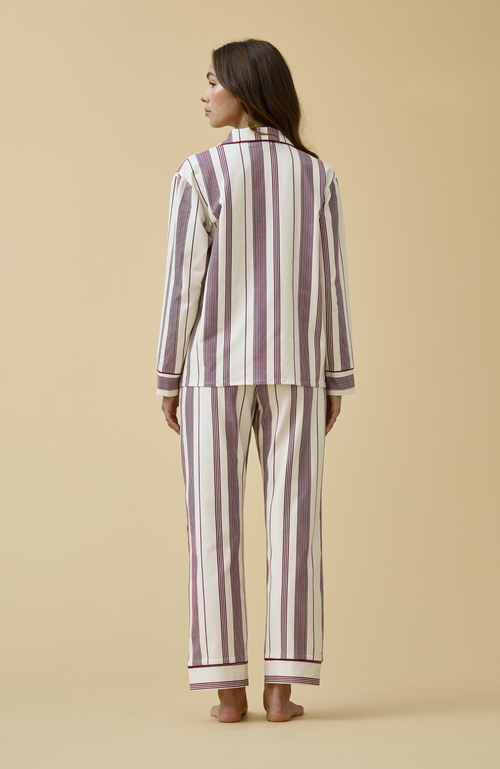 Kip. Kip Luxe Stretch Cotton Pajama Set In Multi