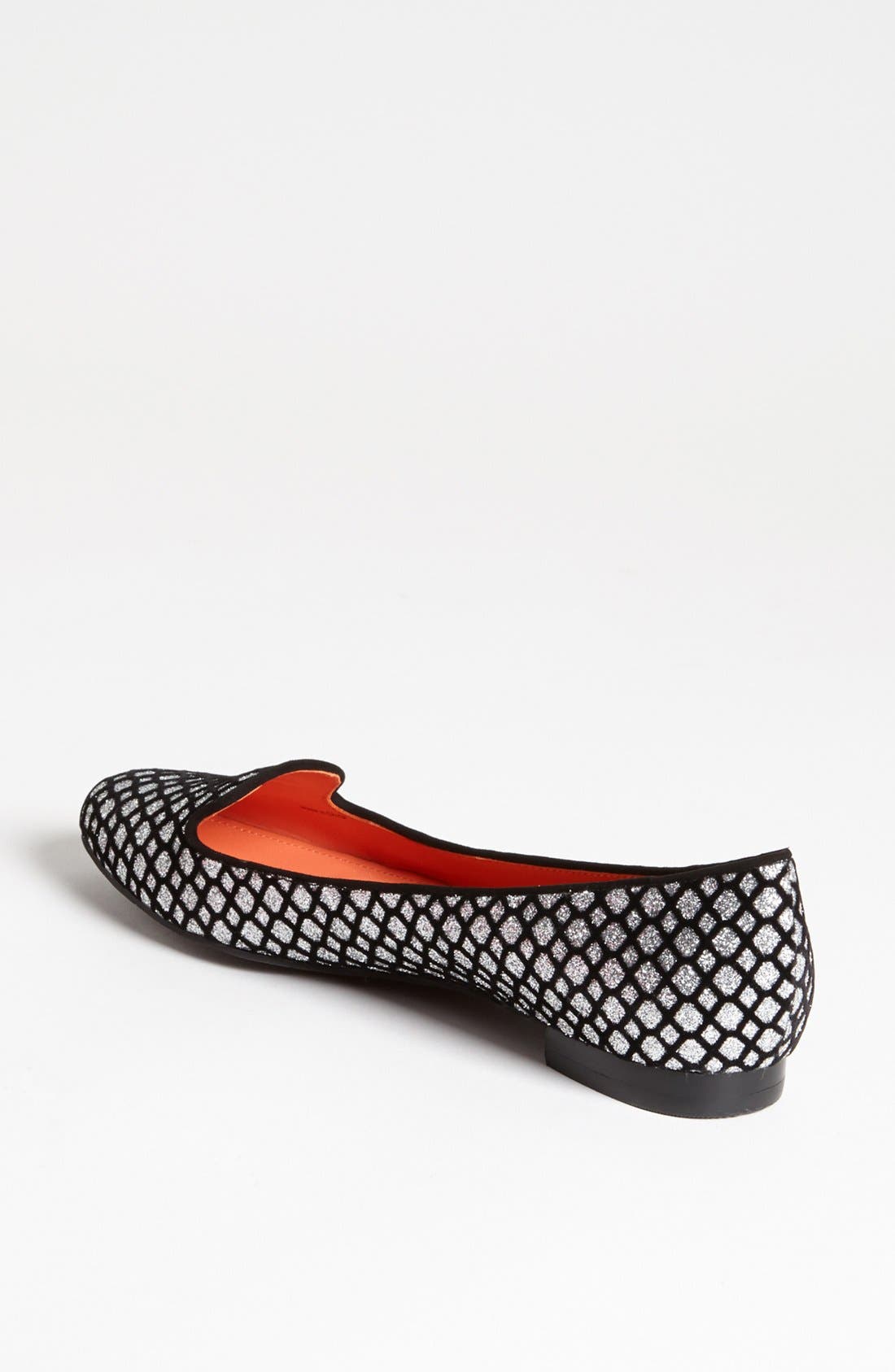 'Edina' Flat, Alternate, color, SILVER GLITTER MESH