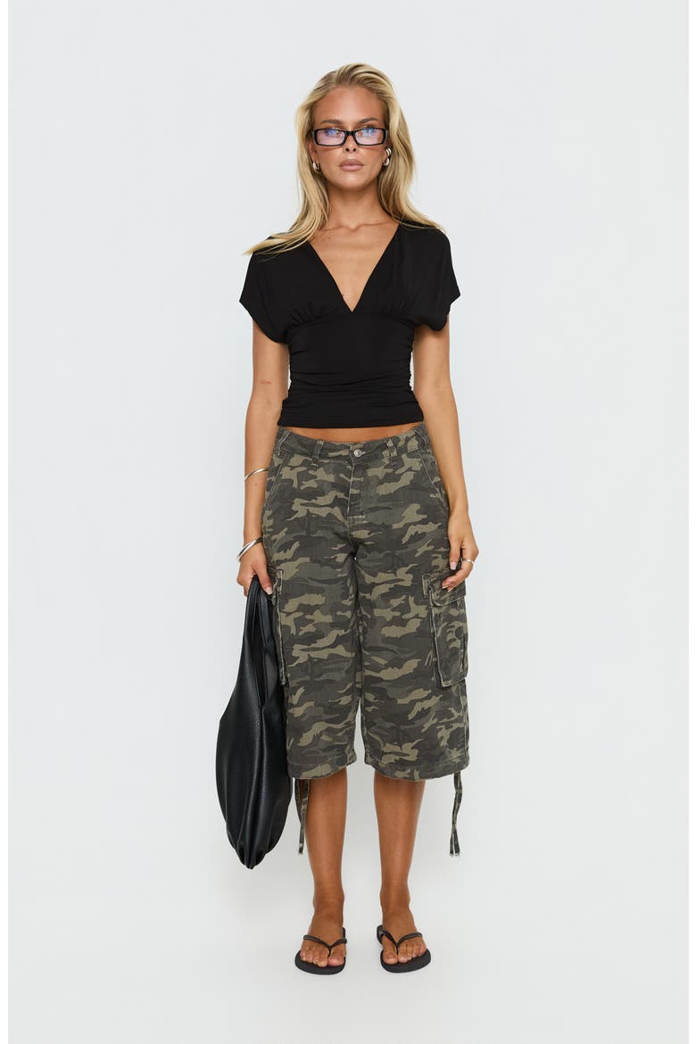 Hudsen Camo Longline Cargo Shorts, Alternate, color, CAMO