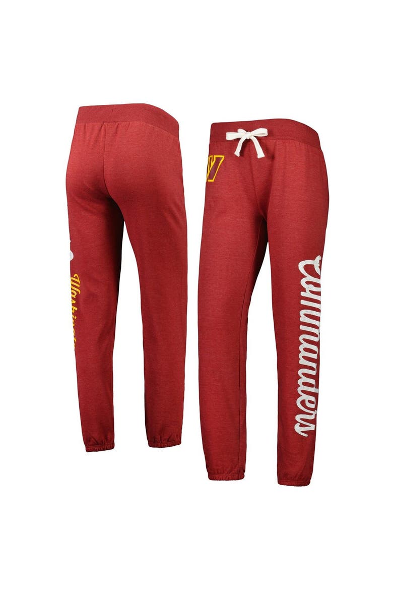 Women's G-III 4Her by Carl Banks Burgundy Washington Commanders Scrimmage Fleece Pants, Main, color, Burgundy