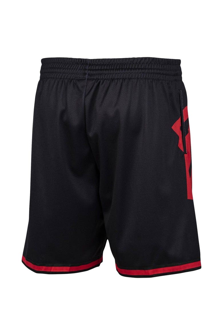 Men's Mitchell & Ness Black Toronto Raptors Hardwood Classics Big Face 2.0 Shorts, Alternate, color, Black