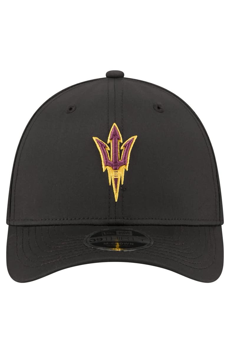 New Era Men's New Era  Black Arizona State Sun Devils 39THIRTY M-Crown Flex Fit Hat, Alternate, color, Black