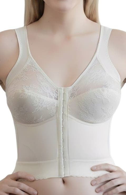 Front Closure Back Support Long Line Bra