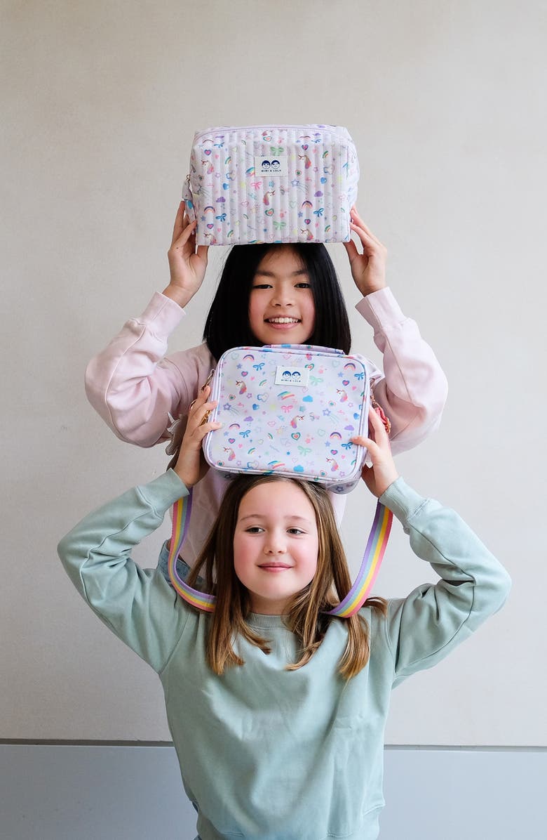 Mimi & Lula My Unicorn Washbag, Alternate, color, Light/ Pastel Purple