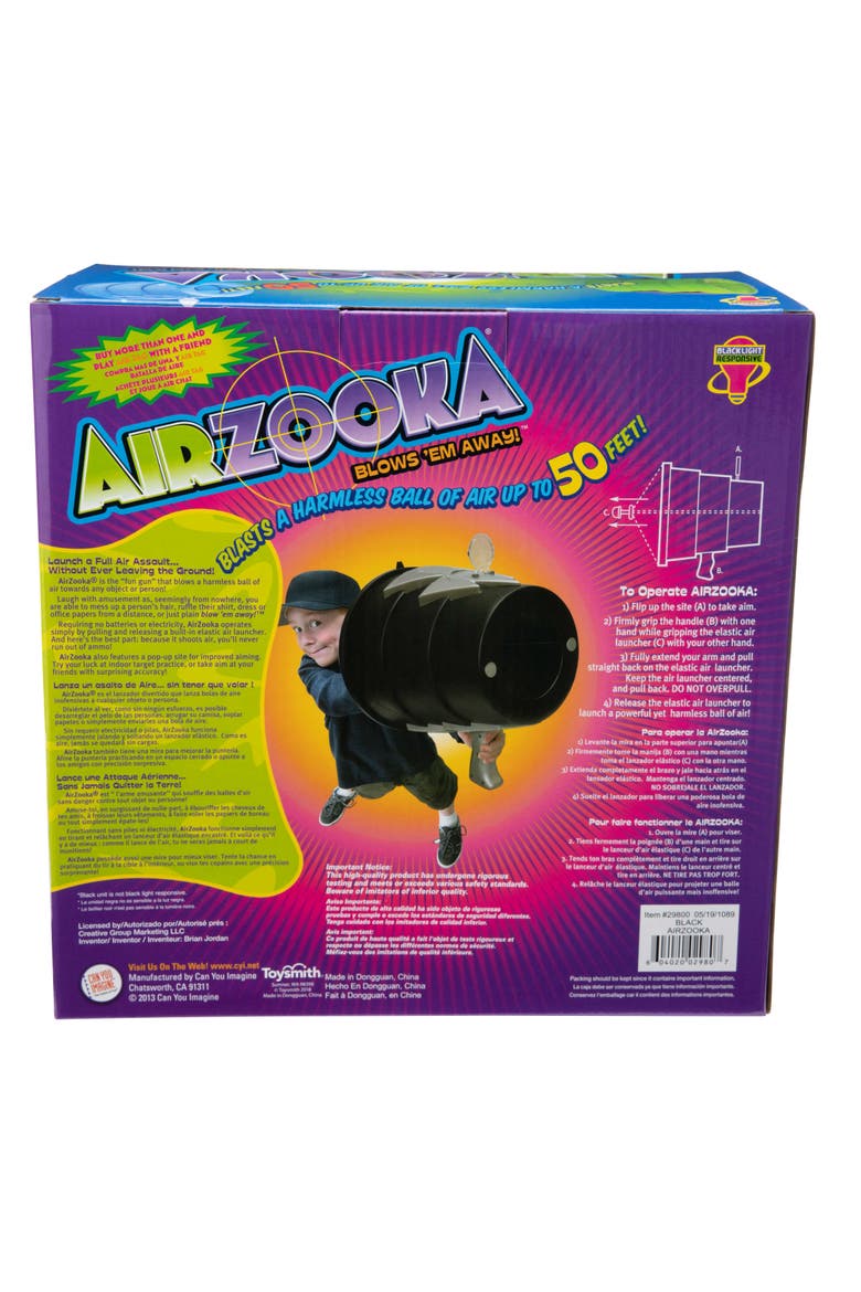 Airzooka Air Shooter, Black, Alternate, color, Multicolored