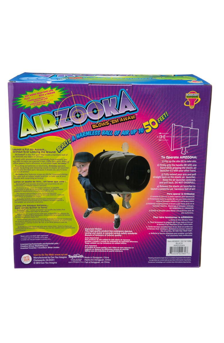 CAN YOU IMAGINE Airzooka Air Shooter, Black, Alternate, color, Multicolored