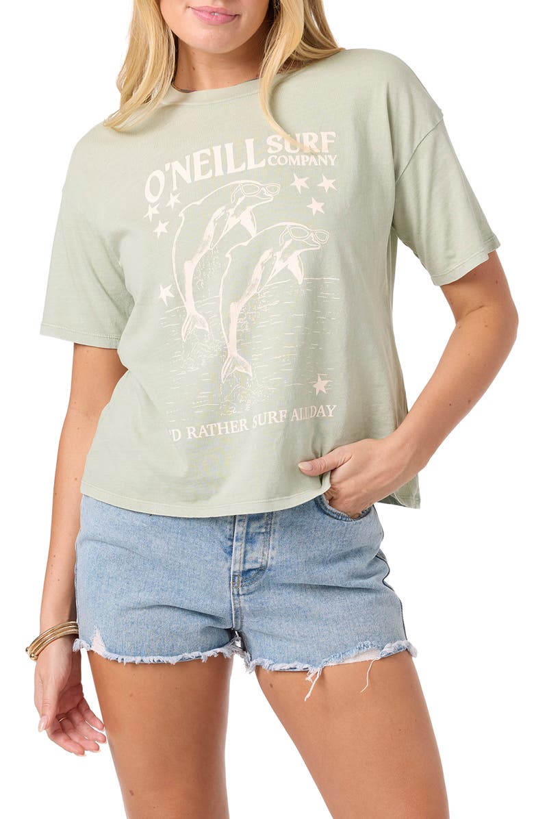 O'Neill Twinning Cotton Graphic T-Shirt, Main, color, Desert Sage