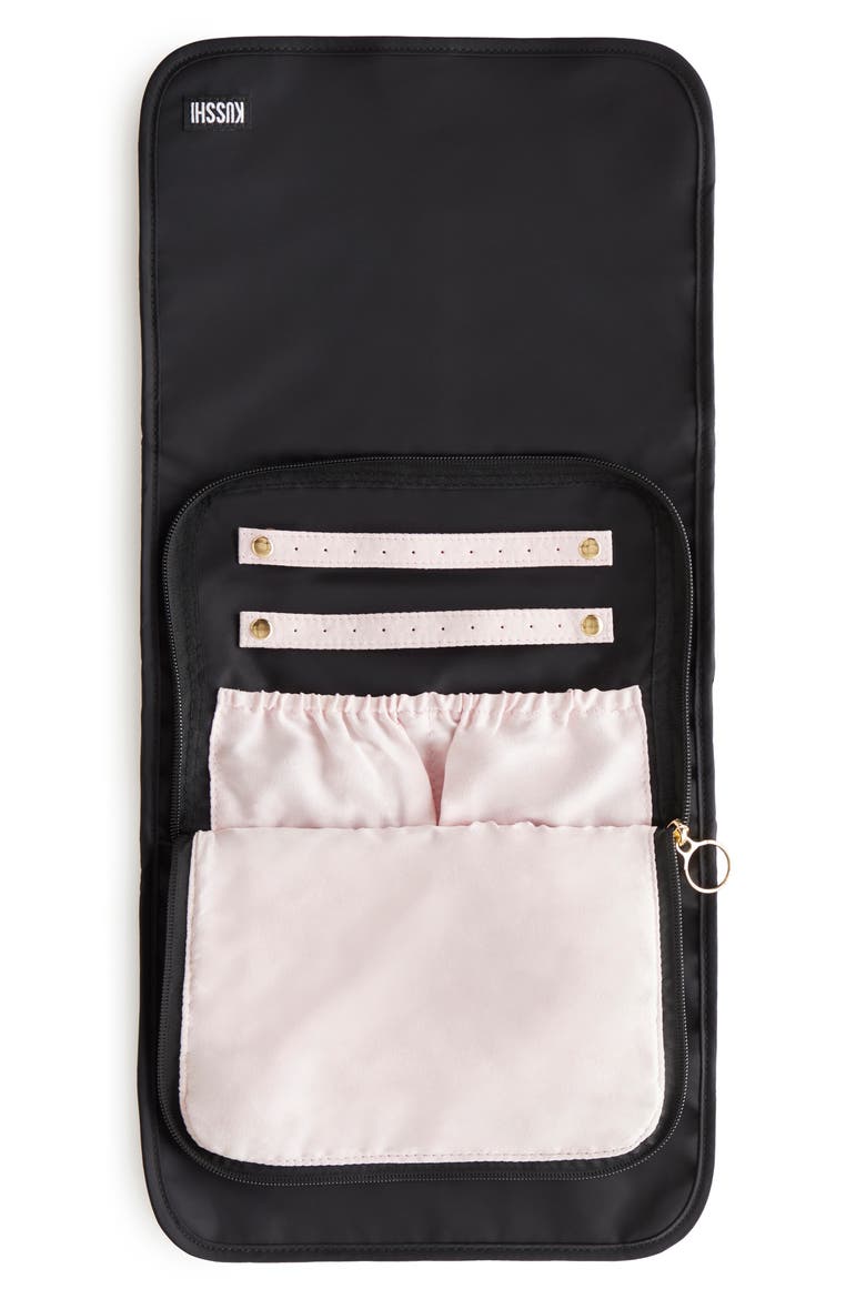 Travel Organizer, Alternate, color, BLACK/ BLUSH