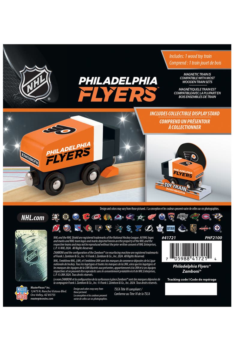 Philadelphia Flyers Zamboni Train Engine, Alternate, color, Multicolor
