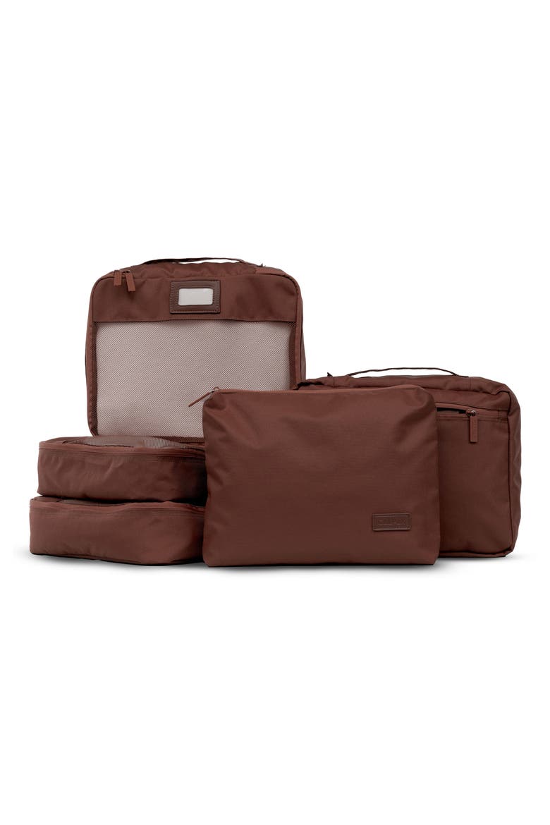5-Piece Packing Cube Set, Main, color, WALNUT