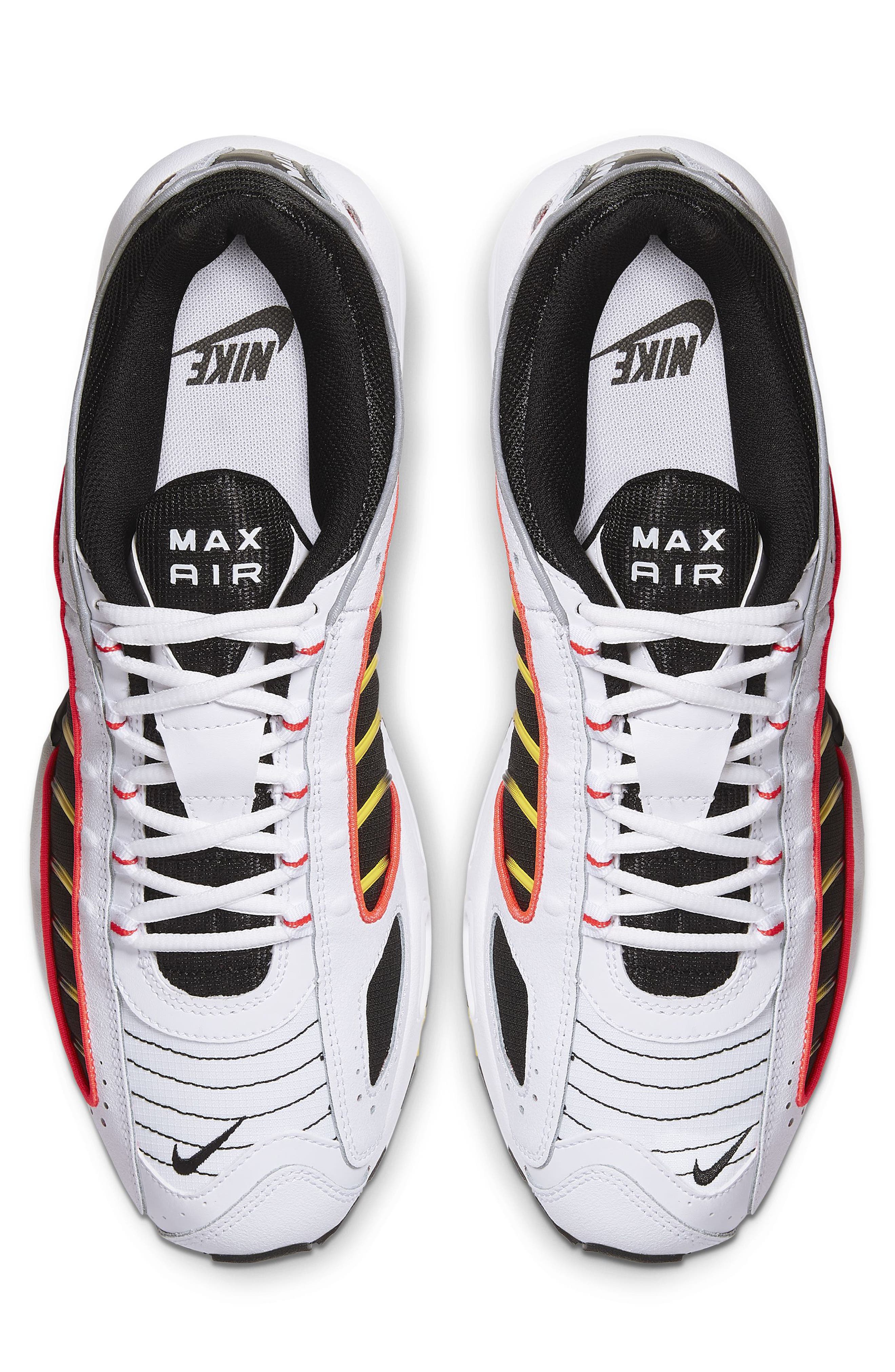 Air Max Tailwind IV Sneaker, Alternate, color, WHITE/ CRIMSON/ YELLOW/ BLACK