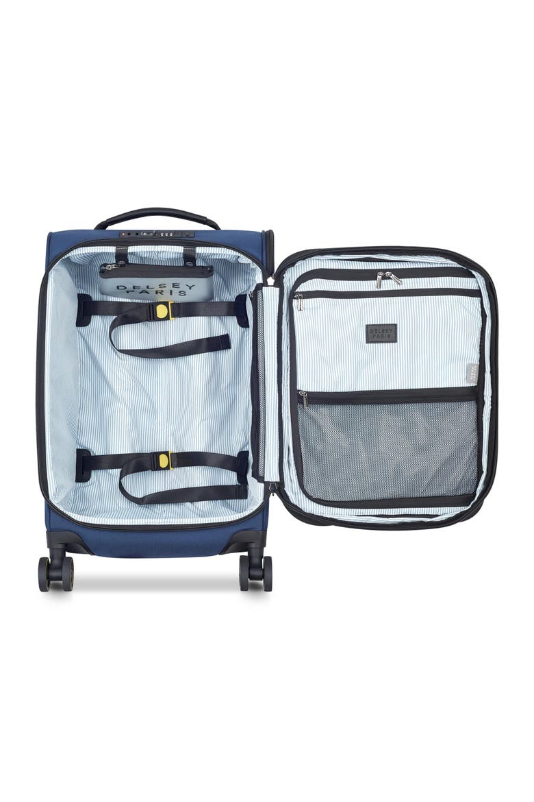 Wagram Softside Expandable 20" Carry On Spinner Luggage, Alternate, color, Navy