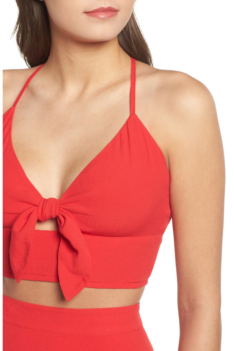 High Waist Tulip Skirt, Alternate, color, RED CHINOISE