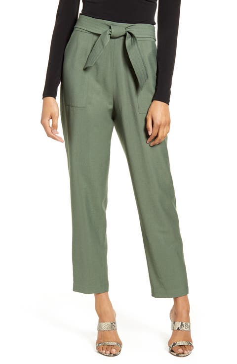 Tie Waist Utility Pants