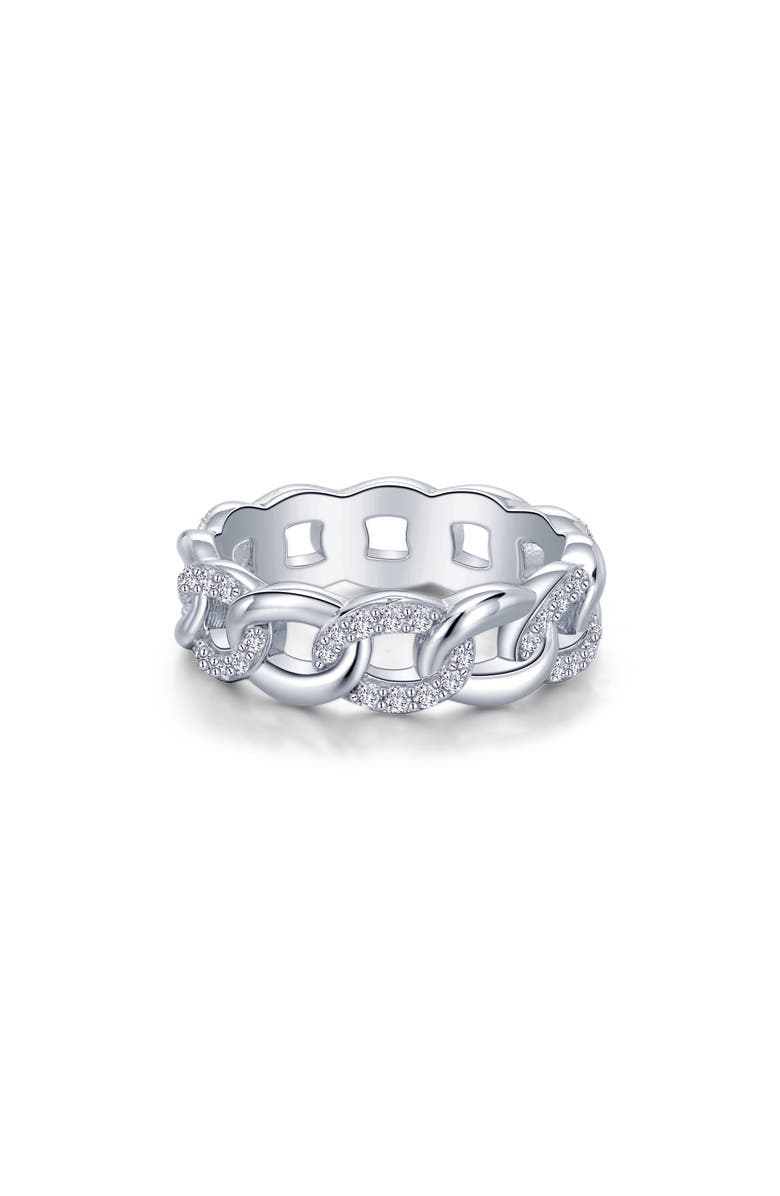 Lafonn Simulated Diamond Interlocking Circles Eternity Band, Main, color, 